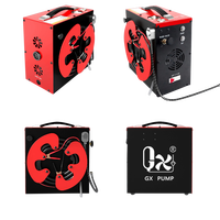 GX-E-CS3 3 étages 310 bar 30mpa 4500psi haute pression électrique pcp plongée incendie commandes faible bruit compresseur d'air avec ventilateur de refroidissement