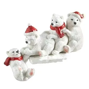 겨울 산타 클로스 북극곰 검은 곰 유용한 선반 장식 펜던트 신발 캐비닛 책상 가정 장식