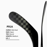 Le bâton de hockey professionnel en fibre de carbone prend en charge le collage de noms personnalisés gratuitement pour le hockey sur gazon et sur glace