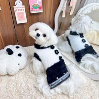 Vêtements pour animaux de compagnie, chien, chat, princesse, laine, automne et hiver, veste mignonne en velours de vison, veste chaude en fausse fourrure, pull pour petit et moyen chien
