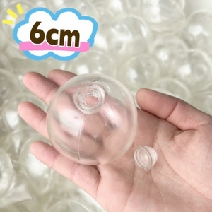 ลูกบอลใสสีขาวนม ทำมือ บีบได้ บรรเทาความเครียด ของเล่นบีบคลายเครียด DIY - Product Image 1