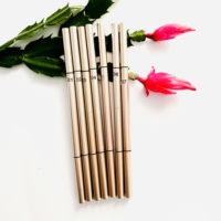 Crayon à sourcils automatique double tête de haute qualité, nouvelle arrivée, doré, imperméable, marque privée, maquillage chimique pour les yeux