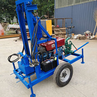 Offre Spéciale : Machine de Forage de Puits Profonds de 100 Mètres, Mini Foreuse Hydraulique sur Roues pour le Forage de Puits Ruraux