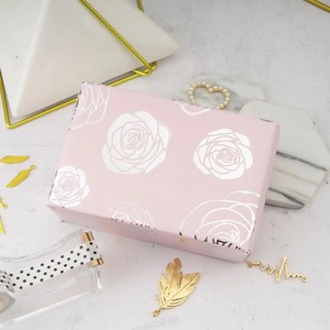 Custom Eco-Friendly Pink Floral <b>Pattern</b> Double-Sided Coated Art <b>Paper</b> Roll 100GSM Recyclable Digital Printing Compatible Gift - Product Image 4