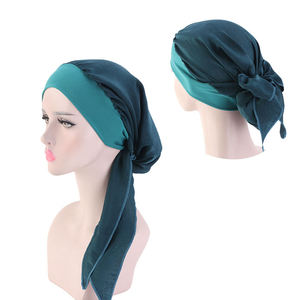 HZO-18141 chimio tête porter Turbans pour femmes <span class=keywords><strong>cheveux</strong></span> longs tête écharpe tête enveloppes <span class=keywords><strong>Cancer</strong></span> chapeaux Bonnet - Product Image 4