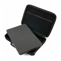 Yuan Yuan Vente en gros Emballage pour appareil photo noir, boîte en mousse PU légère rectangulaire, insert 31x20x2.5cm