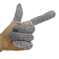 Gants résistants aux coupures Processus de sculpture manchons anti-abrasion pour doigts Manchons pour doigts HPPE Grade 5 résistants aux coupures