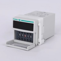 Yijia YJ48S miniatur 8-pin 11-pin 220V 12V Grup relai waktu 1 Grup 2 kontak daya tinggi jenis siklus penundaan Atur ulang sementara