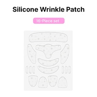 Lot de 16 patchs anti-rides 100 % silicone pour le visage, le front, les yeux, la bouche, le menton et la poitrine – Traitement des ridules et des rides – Réutilisables