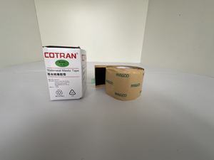 Ruban isolant en PVC noir COTRAN KC80 de haute qualité, adhésif vinyle sensible à la pression, applications haute température 600V, 100kV/mm - Product Image 2