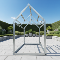 Structure en acier, maison préfabriquée mobile en kit, maisonnette préfabriquée 20 pieds avec toit triangulaire, bureau conteneur, structure en acier à vendre