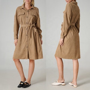Abbigliamento Americano, <span class=keywords><strong>Camicia</strong></span> <span class=keywords><strong>Lunga</strong></span> Casual da Donna in Maglia Traspirante con Bottoni, <span class=keywords><strong>Giacca</strong></span> con Linee, Abbigliamento Invernale 2025 - Product Image 5