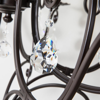 Design européen Villa élégante Escalier Loft Grande bougie K9 Cristal Château Extra Large Lustre Éclairage