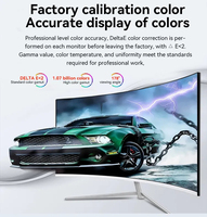 Moniteur d'ordinateur haute définition 75Hz, écran OEM 21,5 pouces, moniteur de jeu incurvé IPS sans cadre, écran LCD pour PC Gamer
