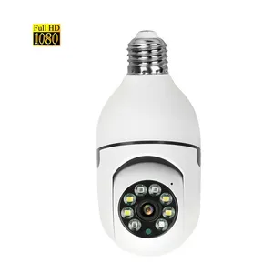 2.4G/5G bé máy ảnh tự động con người phát hiện nhà CCTV an ninh máy ảnh tương thích nhà thông minh 1080P FHD bóng đèn giám sát Wifi máy ảnh