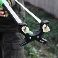 PIAOYU Tête de fourche de lance-pierre en alliage de zinc Owl Gen 2, accessoire de tir à l'arc métallique haute précision pour la chasse en extérieur
