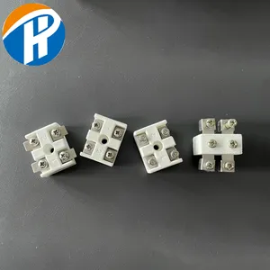 Venta de fábrica china Conector de bloque de terminales de cable de alúmina de cerámica 15A 220V Conector de porcelana de cerámica