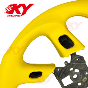 Accesorios para Automóviles, Volante Deportivo Personalizado de Cuero y Fibra de Carbono para Hummer H2 2004-2008, para GMC ENVOY XL Denali - Product Image 2