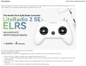 Radio BETAFPV LiteRadio 3/2 SE ExpressLRS para Drones de Carreras, Control Remoto de 8 Canales 2.4G, Piezas para BETAFPV <span class=keywords><strong>Cetus</strong></span> <span class=keywords><strong>PRO</strong></span> - Product Image 4