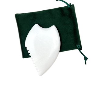 황후석 얼굴 마사지 백옥 괄사 도구 목, 얼굴 미용 스파 지압 비앙석 괄사 피부 관리 - Product Image 5