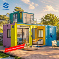 Contenedor de acero prefabricado portátil personalizado, solución de contenedor de envío prefabricado para el hogar, Hotel, dormitorio móvil