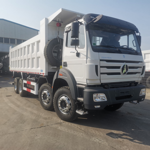 Livraison gratuite BEIBEN 8*4 camion à benne basculante conduite à gauche bonne qualité camion à benne basculante énorme remise fabriqué en Chine - Product Image 1