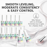 Ensemble de vernis à ongles en gel sans TPO - Gel à ongles végétalien hypoallergénique pour peaux sensibles - 15 ml - Vernis à ongles haute brillance longue durée - Fournitures pour ongles