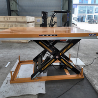 Table élévatrice à ciseaux fixe, capacité 1000 kg, plateforme élévatrice hydraulique électrique stationnaire, acier au carbone HD1001 HYXD, hauteur max. 860 mm