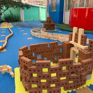 مجموعة مكعبات البناء سلوبان وكادا - مكعبات كبيرة من الفوم للأطفال والمهندسين المعماريين متخصصة في البناء بالطوب بحجم الطوب الحقيقي - Product Image 2