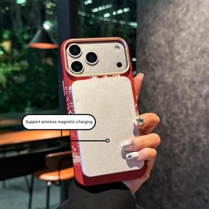 Étui magnétique antichoc en fibre de carbone de haute qualité avec motif pour <span class=keywords><strong>iPhone</strong></span> 17, 15, 16 Pro Max, 17 Air, avec cadre métallique pour appareil photo - Product Image 3