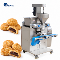 Équipement de production de pâtisseries fourrées au gâteau de lune et au gâteau d'ananas avec double trémie pour usine alimentaire, machine à encrustage automatique
