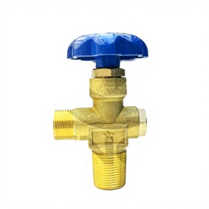 Válvula de Cilindro de Latón Forjado, Rosca Estándar Fácil de Adaptar para Regulador de Gas de Automóvil y Piezas de Tanque - Product Image 1