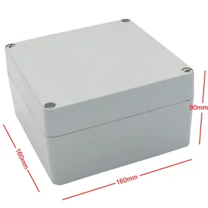 Botón de la caja de aluminio carcasa impermeable carcasa de interruptor 160*160*90mm
