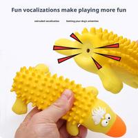 Jouets couineurs en latex pour animaux 2025 - Canard, Hippopotame, Cochon, jouets pour chiens résistants à la mastication, jeu interactif pour chiots et chiens de petites et moyennes races