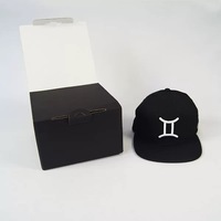 Boîtes d'expédition d'emballage en carton ondulé pour chapeaux de baseball noir personnalisé en gros