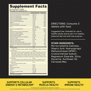 Tabletas Multivitamínicas Activas para <span class=keywords><strong>Hombre</strong></span> OEM/ODM, Apoyan el Metabolismo Energético Celular, la Salud Muscular y el Sistema Inmunitario - Product Image 6