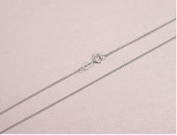 Top vente en gros 925 argent sterling plaqué or 18 carats femmes mince câble plat boîte chaîne collier bijoux pour pendentifs