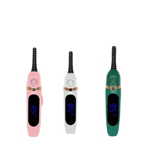 Recourbe-cils électrique rechargeable avec affichage numérique, chargement USB, pour usage général, blanc, vert, rose - Product Image 5