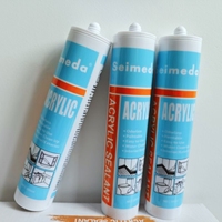 Sealant Akrilik Dapat Dicat Berbasis Air, Perekat Fleksibel untuk Perbaikan Retak Kusen Jendela dan Pintu, Konstruksi, OEM, ODM, Kemasan