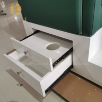 Chaise de pédicure en cuir PU pour centre de spa moderne pas cher massage des ongles spa luxe meubles de salon de manucure chaise de pédicure