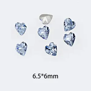 High Quality Point Back Nail Rhinestones Light Sapphire Fancy Stones Wholesale Different Shapes Crystal For Nails Jewelry Making