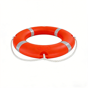 <span class=keywords><strong>Bouée</strong></span> <span class=keywords><strong>de</strong></span> <span class=keywords><strong>sauvetage</strong></span> marine en mousse solide approuvée SOLAS avec bande réfléchissante - Product Image 1