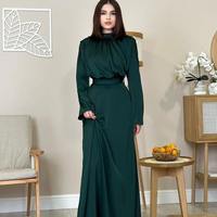 Robe Modeste Slim en Satin 2026 Ssica, Vêtements Islamiques, Mode Modeste, Robe en Satin pour Femme, Robes Kaftan, Robes Modestes pour Femme