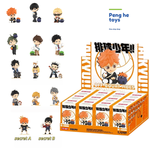 POP MART Haikyu Off-Court Vibes Series Blind Box <span class=keywords><strong>Anime</strong></span> Volleyball Collectible Figure Mystery Box Toy Gift - Product Image 1