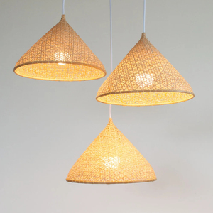 โคมไฟไม้ไผ่ โคมไฟห้อยเพดาน งานฝีมือ โคมไฟครัวไทย โคมไฟแขวนตกแต่งบ้าน ผู้ผลิต OEM เวียดนาม - Product Image 1