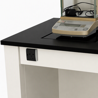Table de laboratoire anti-vibrations robuste, haute précision, avec plateau en marbre pour pesage analytique en laboratoire de recherche