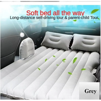 Matelas de voiture gonflable confortable unisexe DON FELIZ AE-121 multicolore noir/gris/bleu/beige, portable pour les voyages en plein air