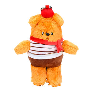 Küçük Sarı Köpek Peluş Oyuncak Anahtarlıklar Tatil Hediyeleri Anahtarlık Peluş Oyuncaklar Hayvan Peluş Oyuncaklar Anahtarlıklar Özel Logo - Product Image 2