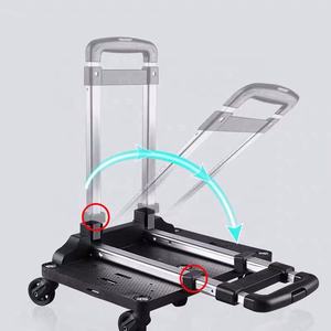 Carrito de Compras Desmontable Personalizado JXJD, Carrito Plegable con Ruedas de Plástico para Bolsas de Viaje Grandes, para Almacenamiento de Equipaje - Product Image 2