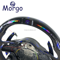 Accessoires de voitures Volant de direction en fibre de carbone forgé à LED pour Volkswagen Golf MK7 MK7.5 R GTI GTS GTE GTD Polo Passat